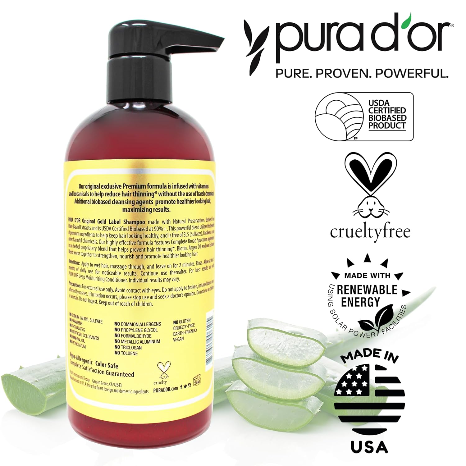 PURA D'OR Biotin Shampoo - Image 6